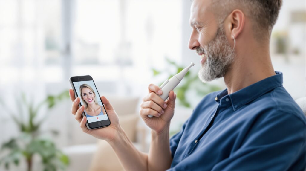 Portable intraoral camera for home use