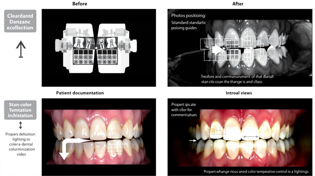 Clinical dental photography workflow and documentation standards