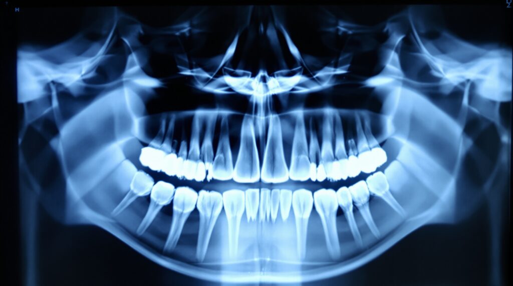 Panoramic dental X-ray radiograph