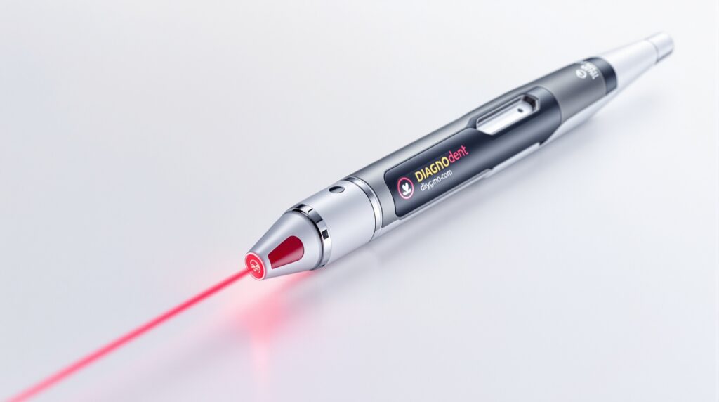 DIAGNOdent pen device with sapphire fiber tip