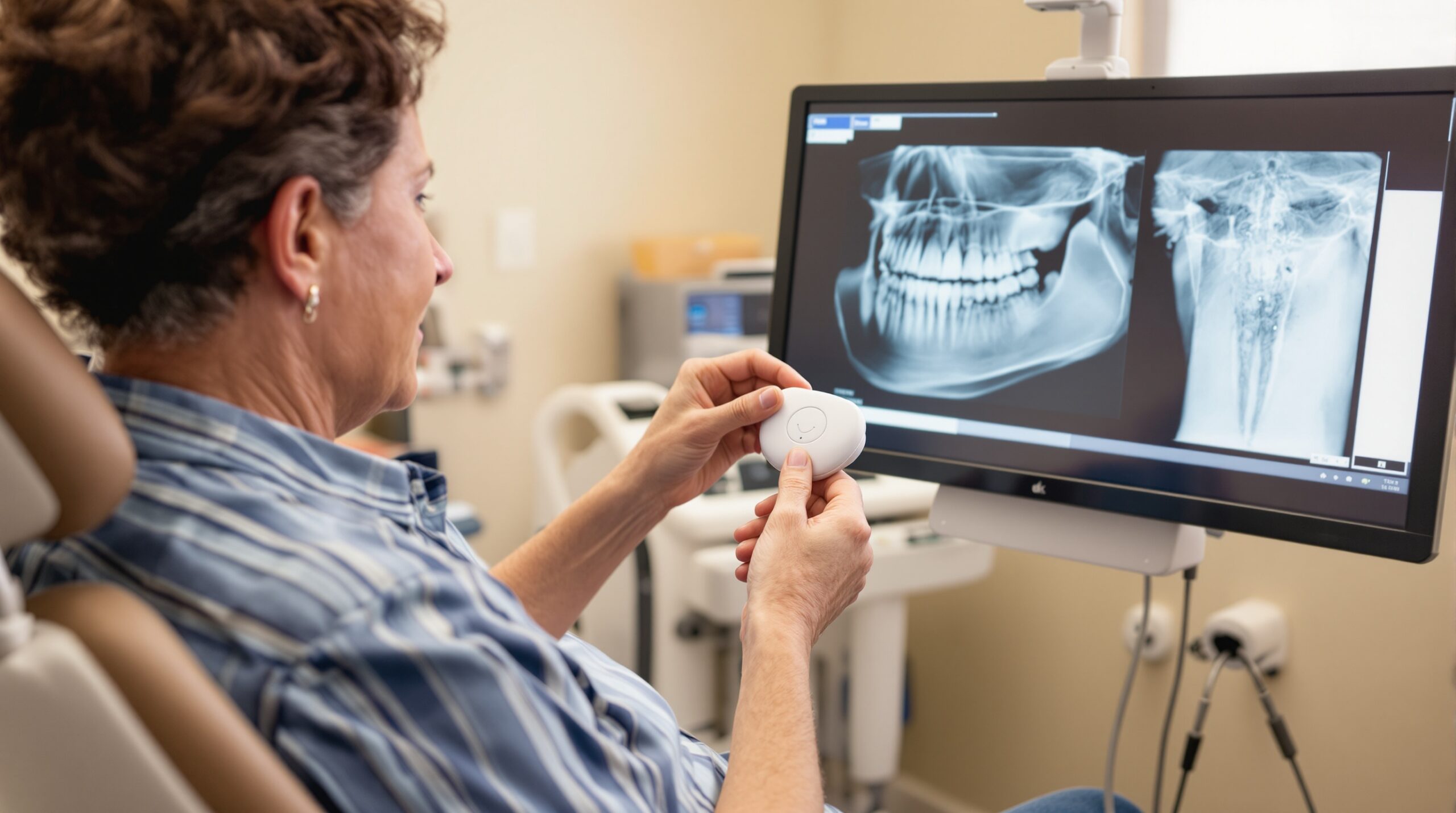 Comfortable patient positioning for extraoral dental radiography