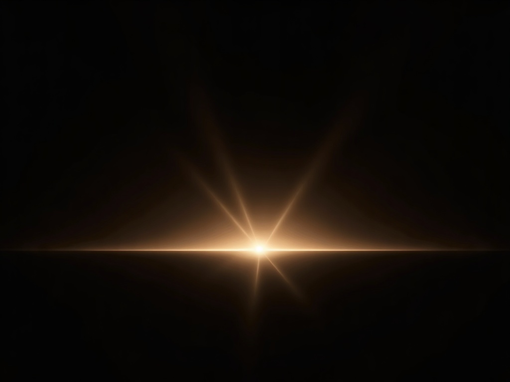 A smooth intensity gradient brighter on the cathode side fading to dimmer on the anode side beneath a fan of beam lines