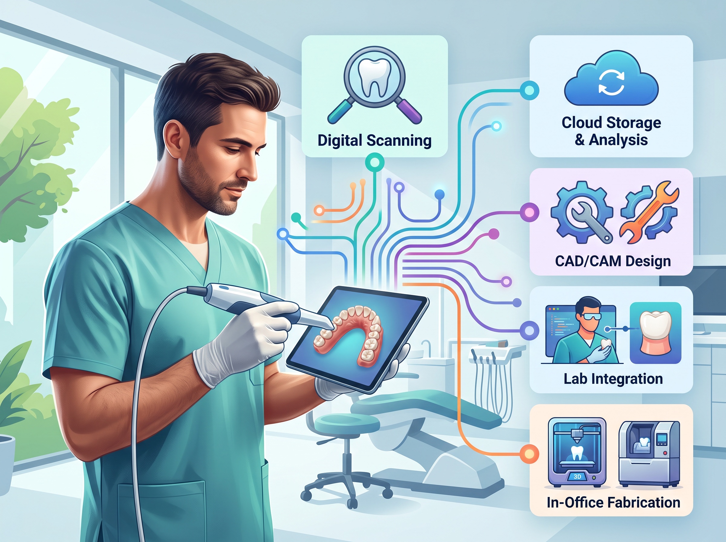 Digital Impression Systems and Workflow Integration — concept image