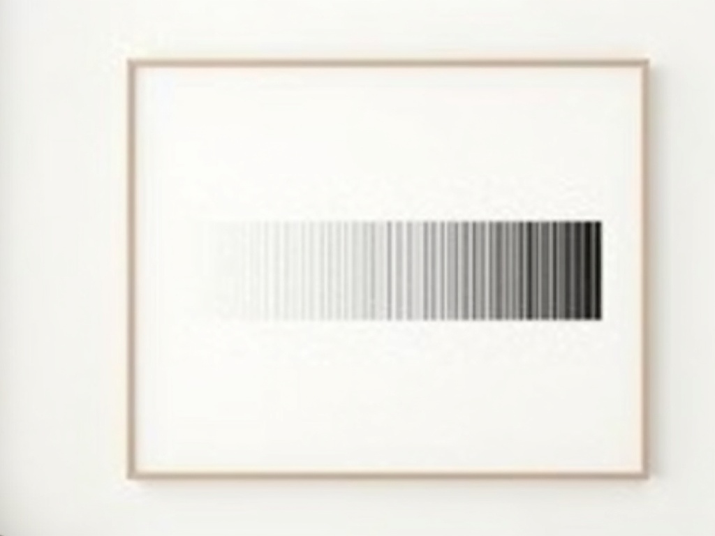 A resolution bar target whose line pairs grow finer left to right until they fade to gray