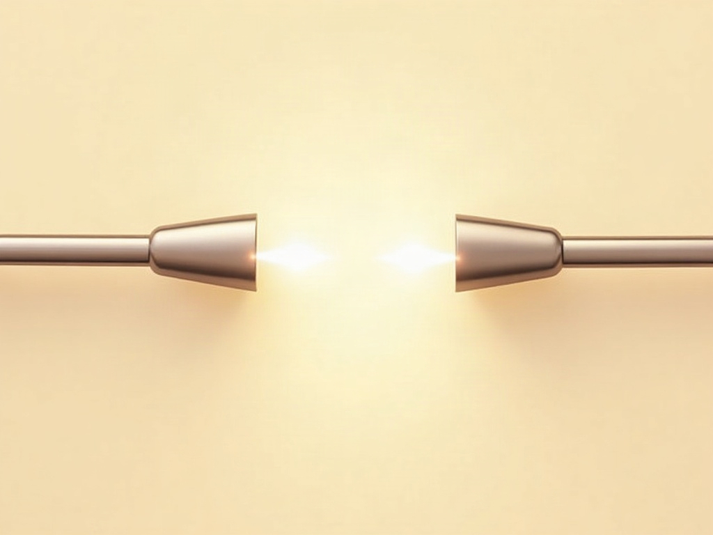 Illustration of an x-ray tube shown in two horizontal positions projecting onto a dental sensor